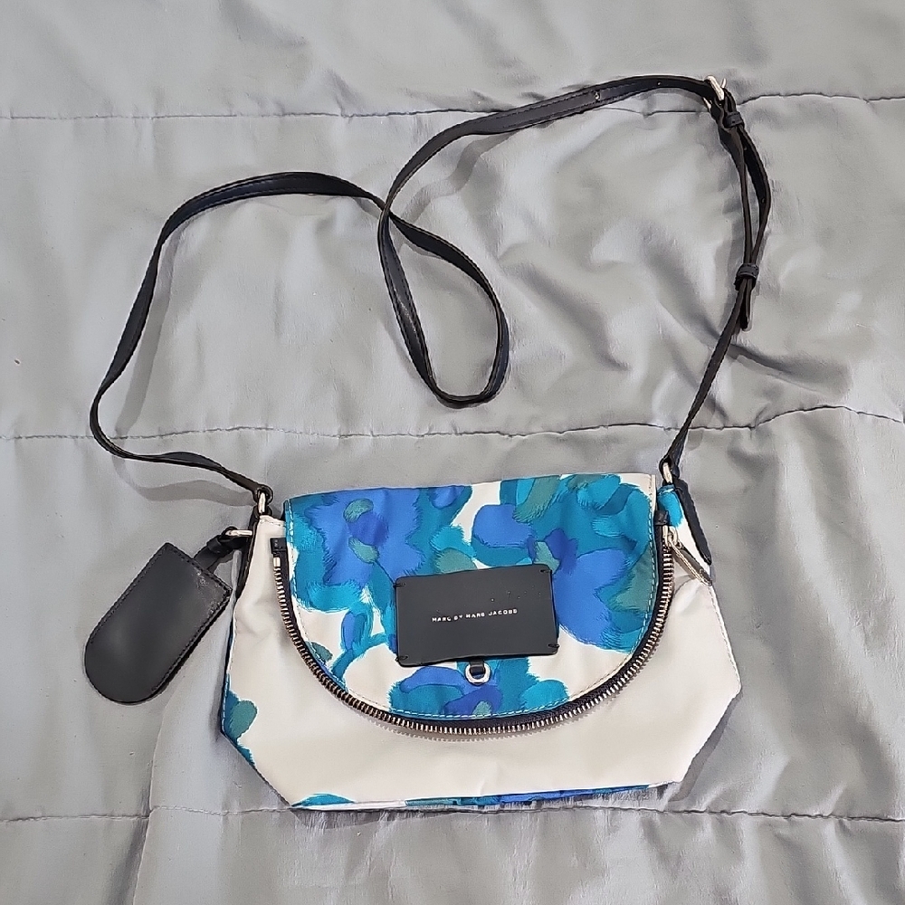 Marc Jacobs Blue Floral Crossbody Bag